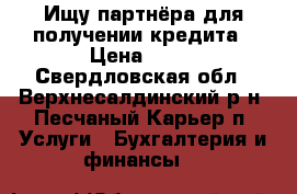 Ищу партнёра для получении кредита › Цена ­ 50 - Свердловская обл., Верхнесалдинский р-н, Песчаный Карьер п. Услуги » Бухгалтерия и финансы   